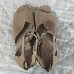 Eileen Fisher Women's Beige Sandals